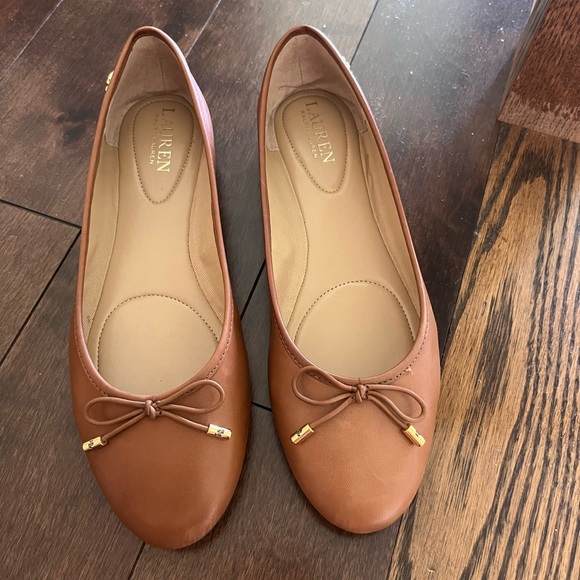 LAUREN Ralph Lauren Ballet flats, tan, size 8.5 - Picture 1 of 8
